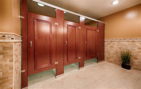 Wood Bathroom Stall Dividers