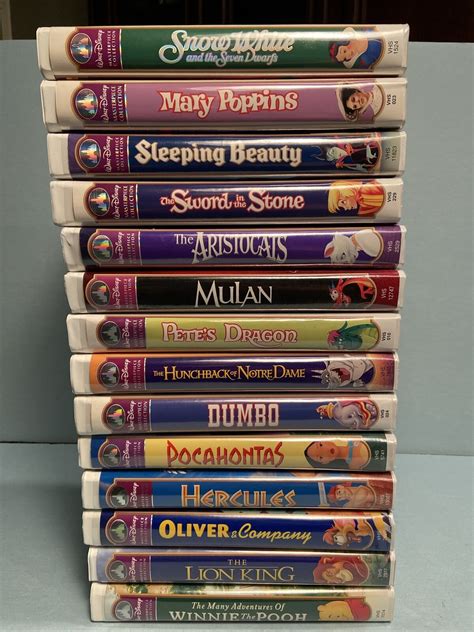 Lot Of Walt Disney Masterpiece Collection Videos Vhs Tapes Vintage Movies Ebay