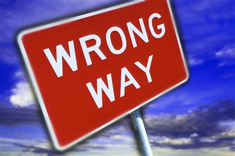 Wrong Way Sign Business Unplugged Carol Roth