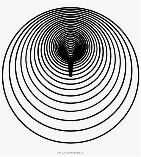 Black Hole Coloring Page Circle Transparent Png 1000x1000 Free