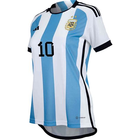 2022 Womens Adidas Lionel Messi Argentina Home Jersey Soccerpro