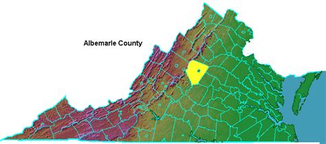 Albemarle County Geography Of Virginia