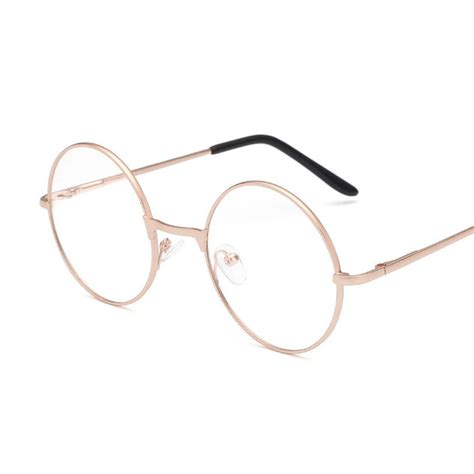 men large oversized metal frame clear lens round circle eye glasses nerd fashion walmart canada