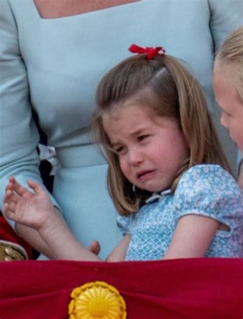 Princess Charlotte Of Cambridge On The Balcony Of Buckingham Palace During Trooping The Colour