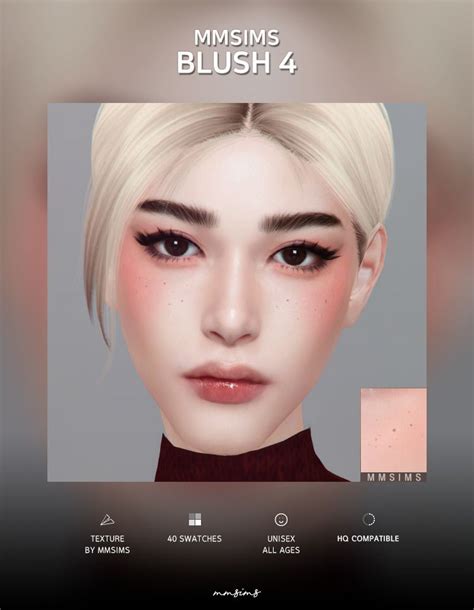 Mmsims — S4cc Mmsims Blush 4 Download Sims 4 Sims Sims 4 Cc Makeup