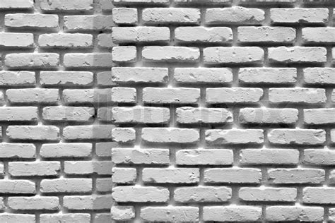 Corner White Brick Wall Stock Image Colourbox