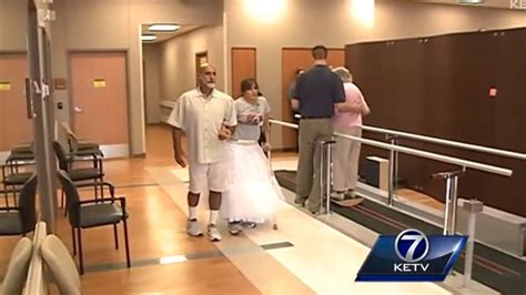 Paralysed Bride Walks Down The Aisle With Her Father On Wedding Day