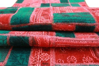 Eur 48,99 bis eur 189,99. Patchwork Teppich Läufer Rot Türkis in 310x80cm (1001-2009 ...