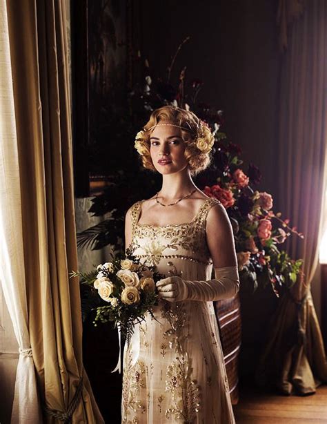 Https://techalive.net/wedding/lily James Downton Abbey Wedding Dress