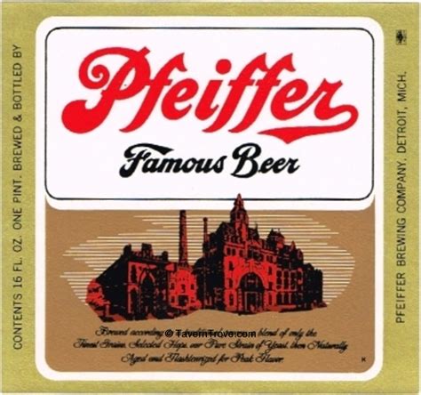 Item 71980 1966 Pfeiffer Famous Beer Label
