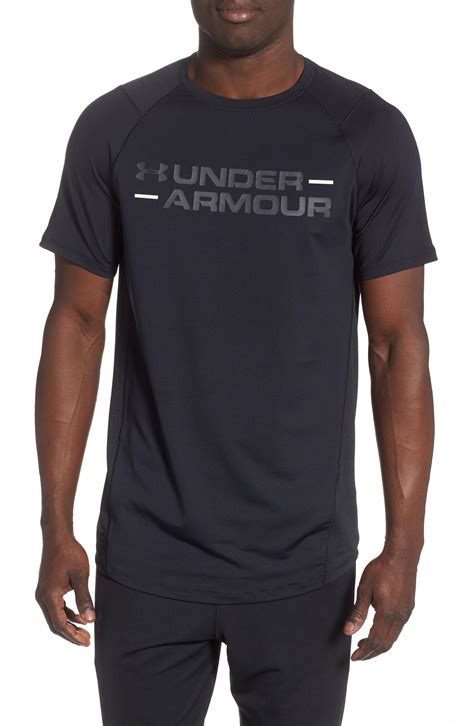 Lyst Under Armour Mk Heatgear Wordmark T Shirt In Blue For Men
