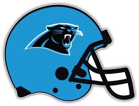 Carolina Panthers Blue Helmet Nfl Sport Car Bumper Sticker Decal Sizes