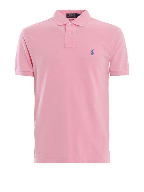 Polo Ralph Lauren Light Pink Pique Cotton Polo Shirt Poloralphlauren