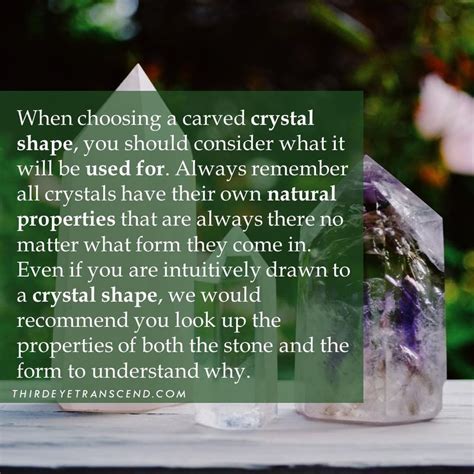Thirdeyetranscend On Instagram “when Choosing A Carved Crystal Shape