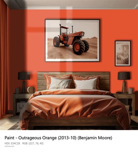 Benjamin Moore Outrageous Orange 2013 10 Paint Color Codes Similar