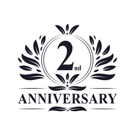 2nd Anniversary Logo 1220816 Vector Art At Vecteezy