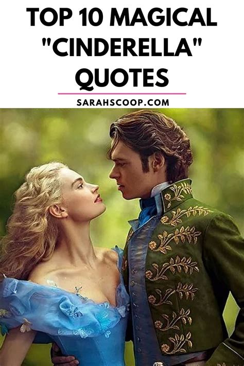 Top 10 Magical Cinderella Quotes Sarah Scoop