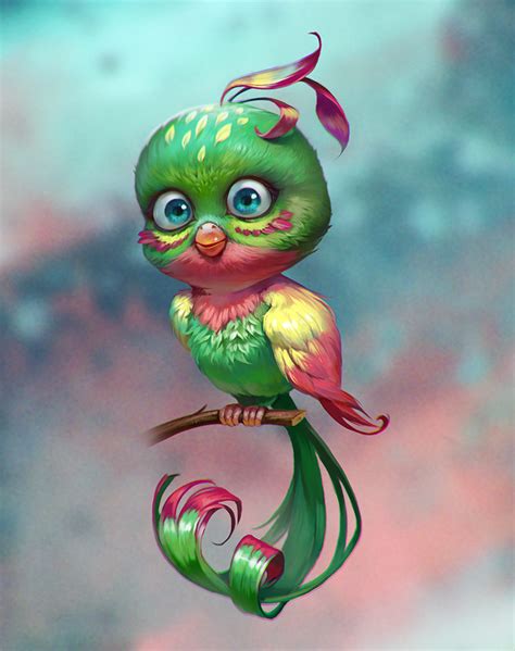 Bird By Valeria Styajkina Cartoon 2d Cgsociety Cute Animal