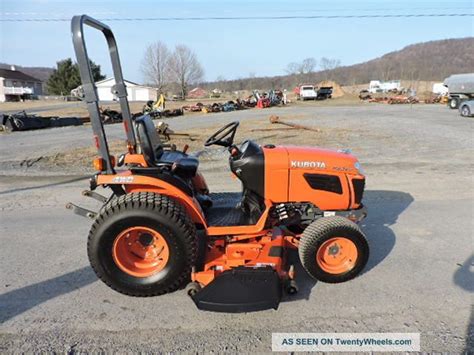 2010 Kubota B2320 Compact Tractor With 60 Belly Mower Loader Ready