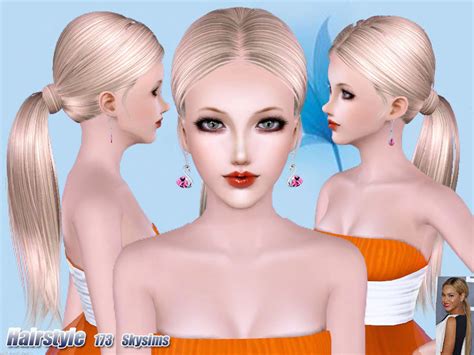 The Sims Resource Skysims Hair Adult 173