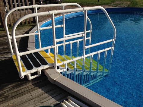 One of the extremely beautiful and gorgeous pools built with dark. Aquatrek2 Pool Ladder