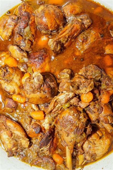 Jamaican Brown Stew Chicken Let S Eat Cuisine