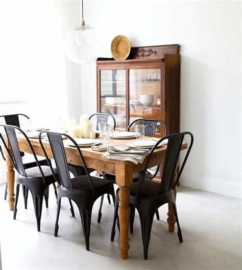 Not finding what your project needs? Best of the Web + Matte Black Metal Chairs | Metal dining ...