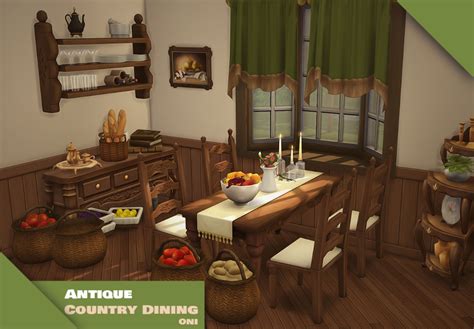Rs4 O Ni28 Antique Country Dining Bgc Cottage Core Living Room
