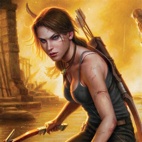 2048x2048 Lara Croft Tomb Raider Warrior Girl 4k Ipad Air HD 4k ...