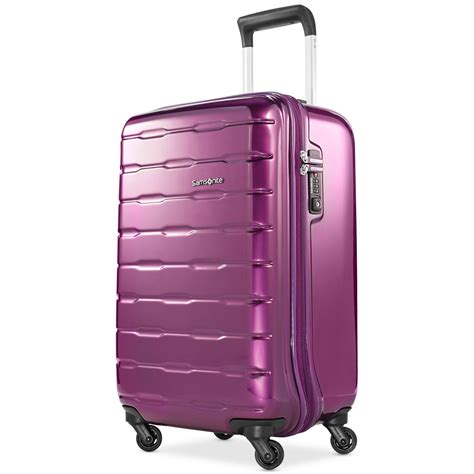 Samsonite Spin Trunk 21 Carry On Hardside Spinner Suitcase In Purple