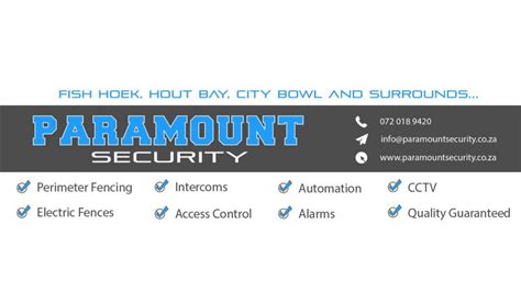Paramount Security Systems Harfield Village Online