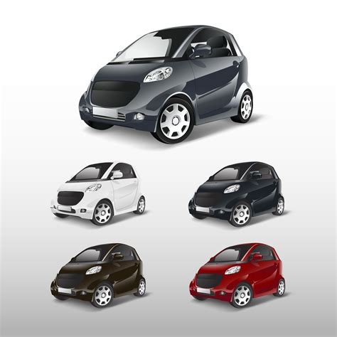 Set Of Compact Hybrid Car Vectors Download Free Vectors Clipart