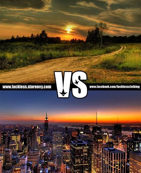 It's worth noting that the characters who move do not necessarily have to fit the country mouse/city mouse character. Country vs. city? You decide. I choose livin in the ...