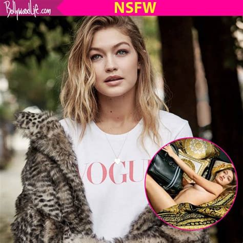 Gigi Hadid Goes Completely Naked For A Versace Shoot And It Is Hot Af