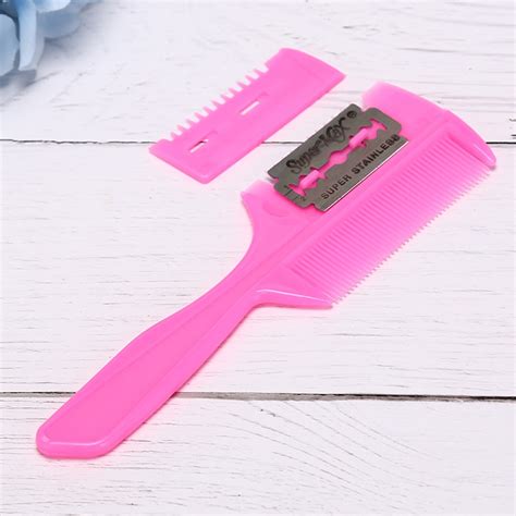 Handle Hair Razor Cutting Thinning Comb Professional Hair Razor Comb
