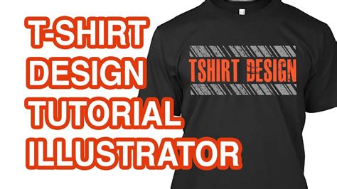 how to design a t shirt in illustrator youtube