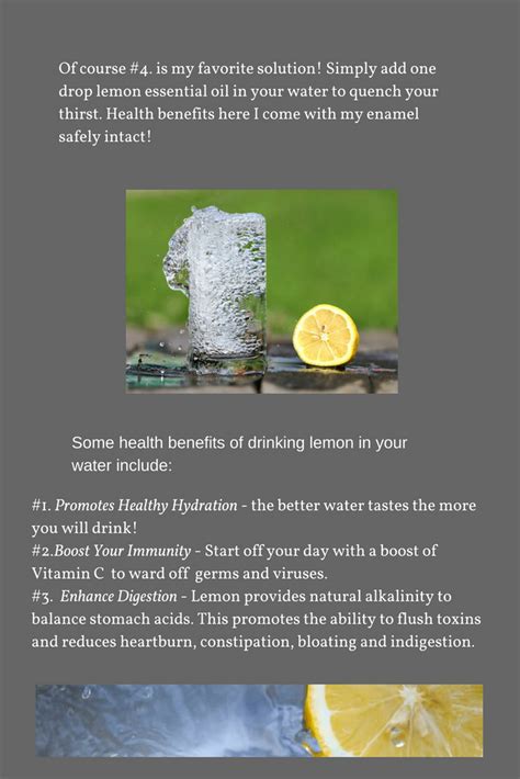 Is Drinking Lemon Water Ruining Your Teeth My Essential Life
