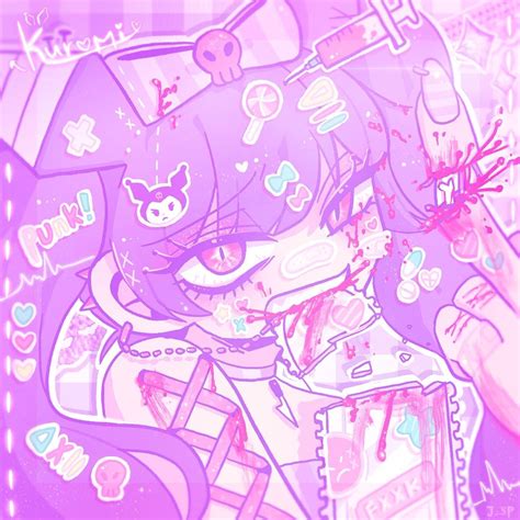 Kuromi By Josipu Pastel Goth Art Yami Kawaii Art Kawaii Art