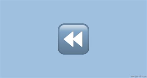 ⏪ Meaning Fast Reverse Button Rewind Emoji Copy Emoji Dictionary 📓