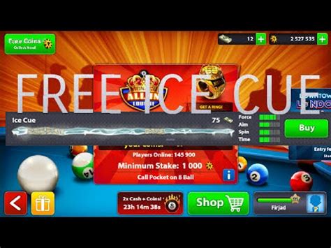 You just have to know the cue id (there is no list you have to try) and then the clue changes the next round. Free 8 Ball Pool Ice Cue Free Link apptweaks.co ...