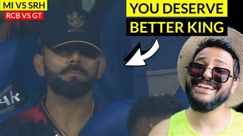Virat Kohli Throws Bottle In Anger As Rcb Loses🥶 Rcb Vs Gt Match Review Srh Vs Mi Best