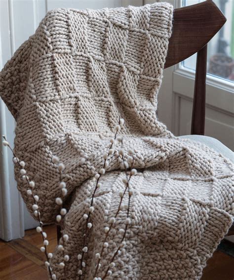 Free Free Textured Blanket Knitting Patterns Patterns ⋆ Knitting Bee