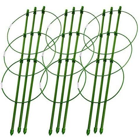 3 Pack Small Flower Plant Support Cage 18inch Plant Cage Trellises
