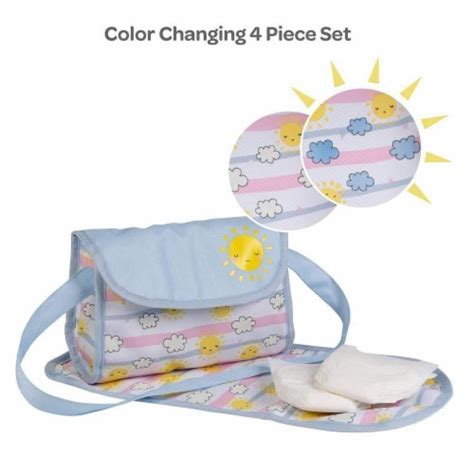 Adora Baby Doll Diaper Bag Set Color Changing Sunny Days 95 Inches