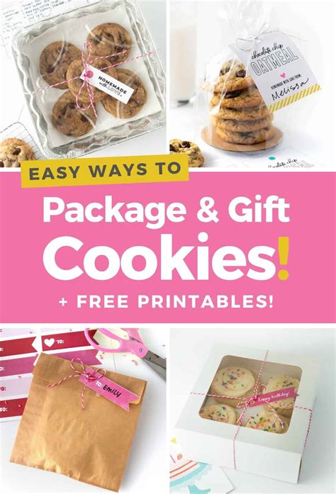 5 Easy Cookie Packaging Ideas Free Printables Design Eat Repeat