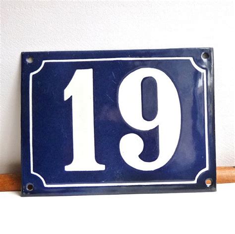 French Enamel Street Number From Paris By Frenchvintageshop €2800