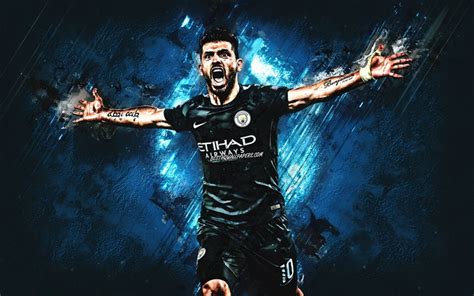 Tons of awesome manchester city 2020 wallpapers to download for free. Download wallpapers Sergio Aguero, Manchester City FC, Argentinean soccer player, portrait, blue ...