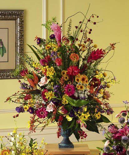 Large Silk Flower Arrangements For Foyer Large Floral Arrangement Floor Centerpiece Shipping