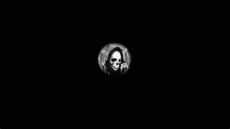 Digital Art Grim Reaper Death Dark Spooky Skull Teeth Bones Ripped