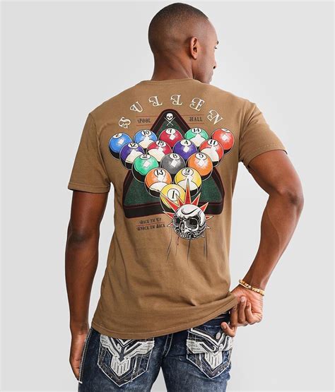 Sullen Pool Hall T Shirt Mens T Shirts In Timber Wolf Buckle